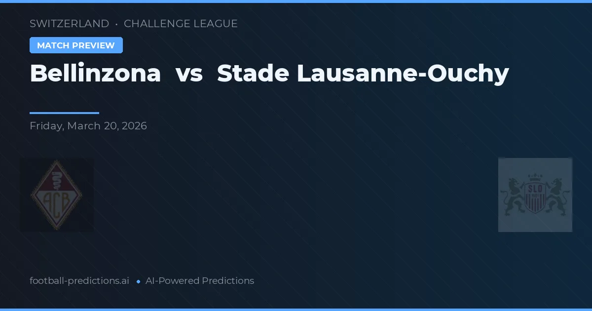 Bellinzona vs Stade Lausanne-Ouchy — hula at preview ng laban