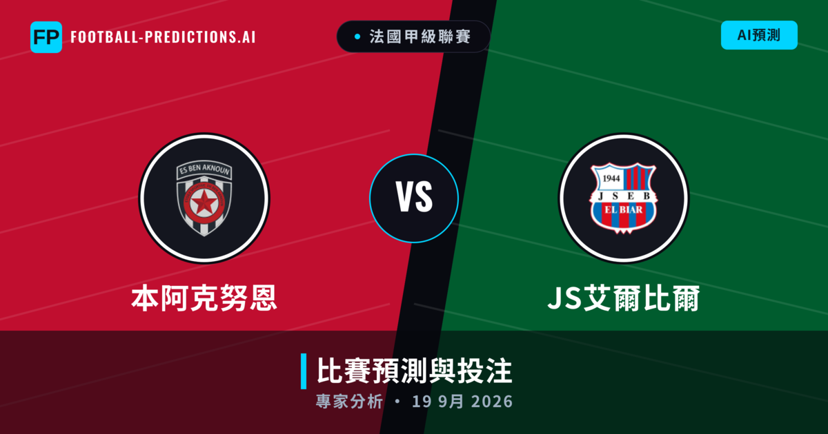 本阿克努恩 vs JS艾爾比爾 — 比赛预测和前瞻