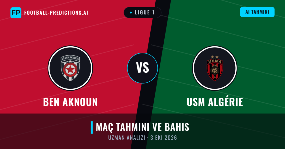 Ben Aknoun - USM Algérie — maç tahmini ve önizleme