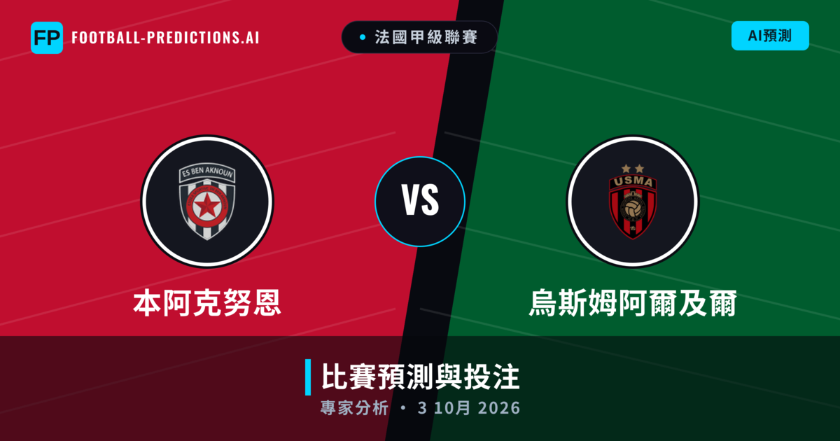 本阿克努恩 vs 烏斯姆阿爾及爾 — 比赛预测和前瞻