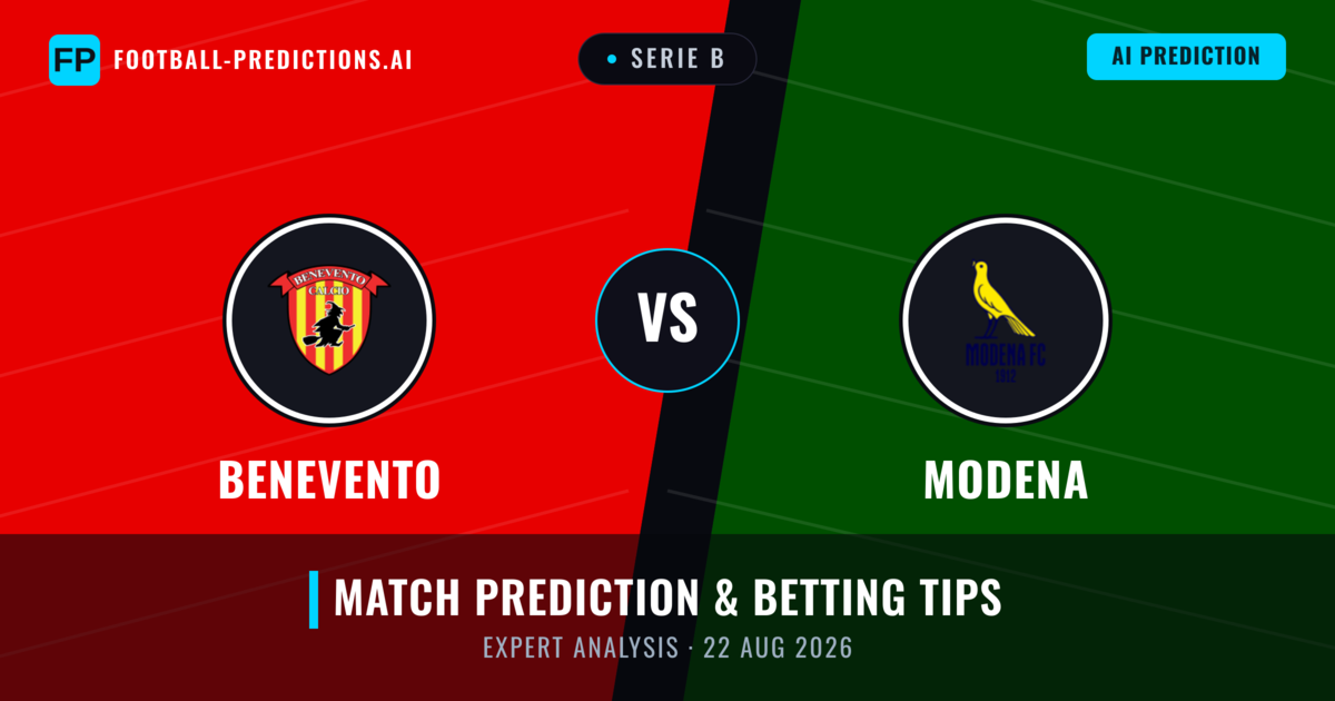 Benevento vs Modena — match prediction & preview