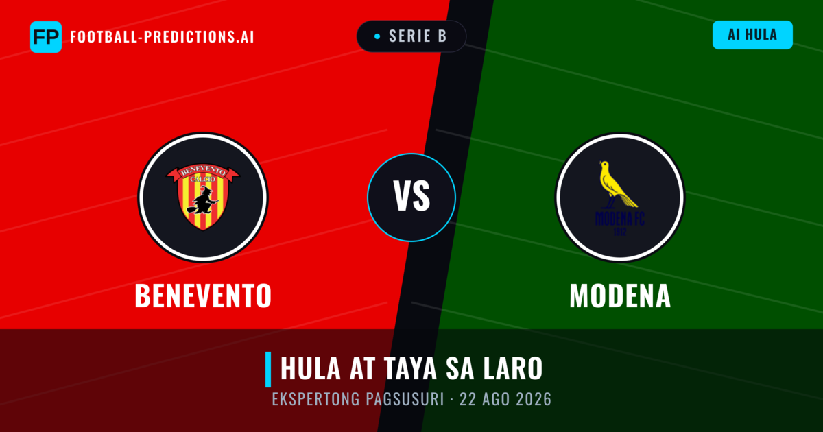 Benevento vs Modena — hula at preview ng laban