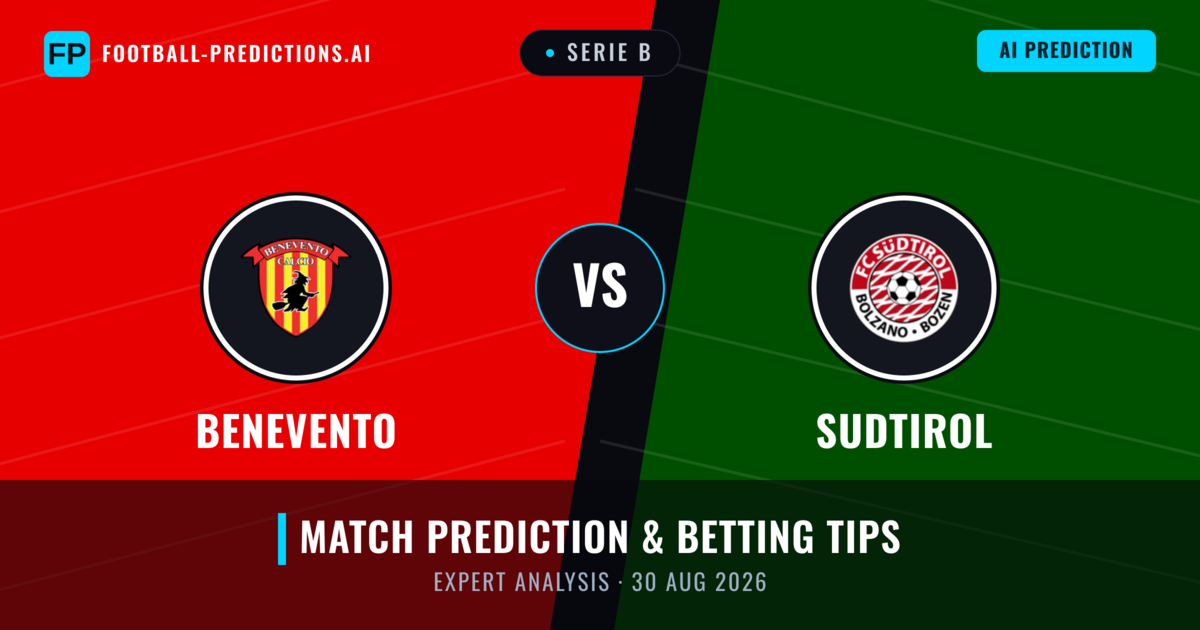 Benevento vs Sudtirol — match prediction & preview