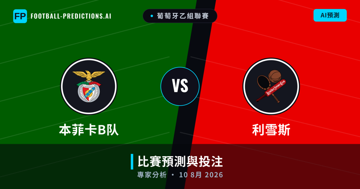 本菲卡B队 vs 利雪斯 — 比赛预测和前瞻