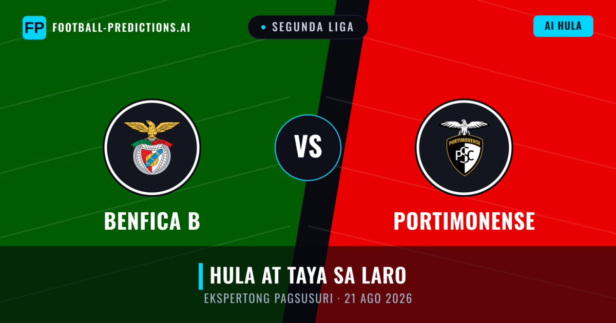 Benfica B vs Portimonense — hula at preview ng laban