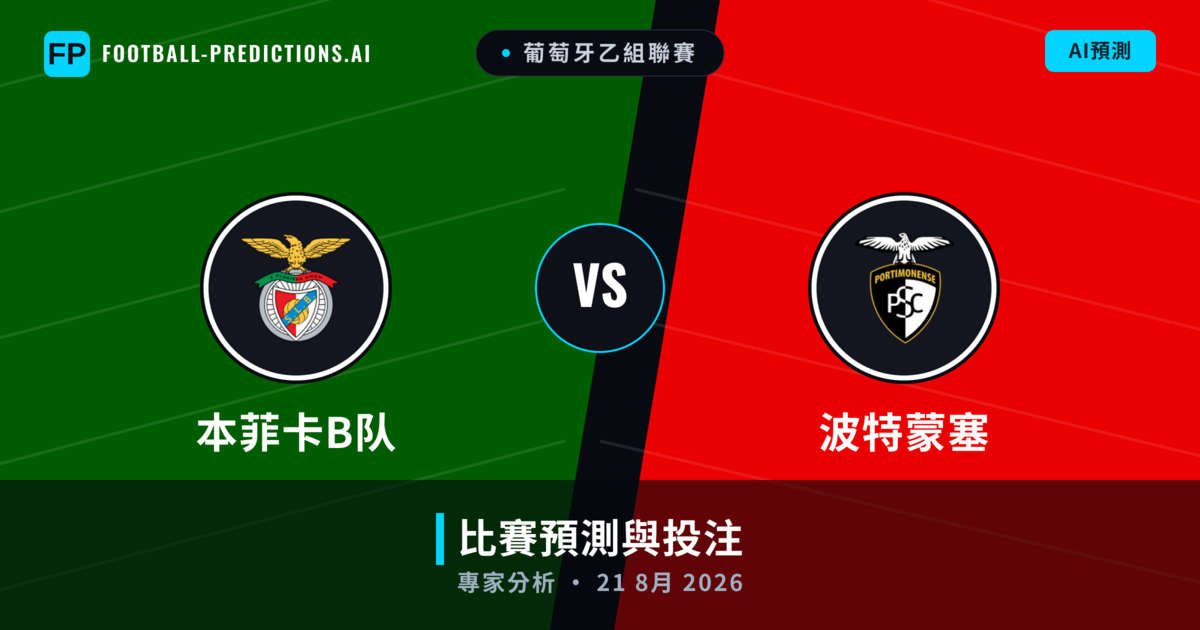 本菲卡B队 vs 波特蒙塞 — 比赛预测和前瞻