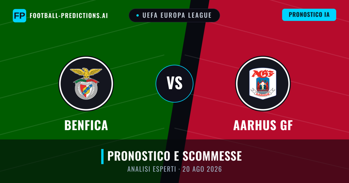 Benfica vs Aarhus GF — pronostico e anteprima del match