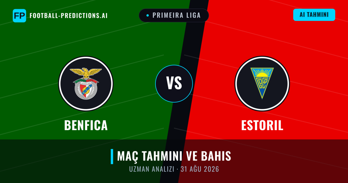 Benfica - Estoril — maç tahmini ve önizleme