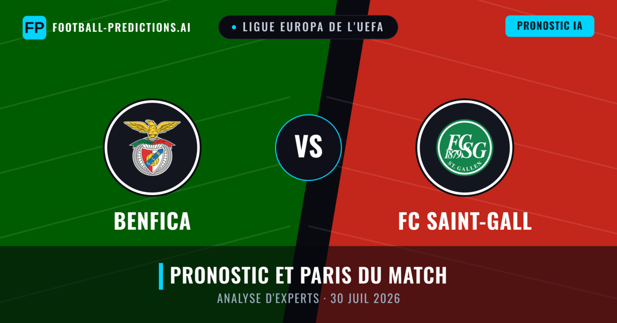 Benfica vs FC Saint-Gall — pronostic et avant-match