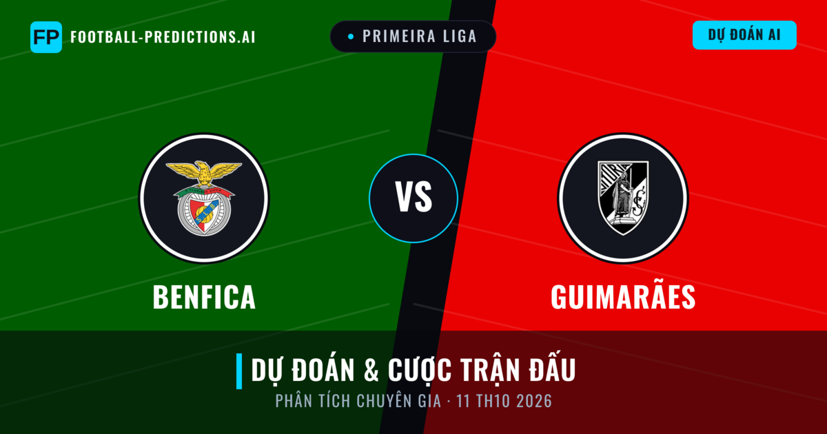 Benfica vs Guimarães — dự đoán và xem trước trận đấu