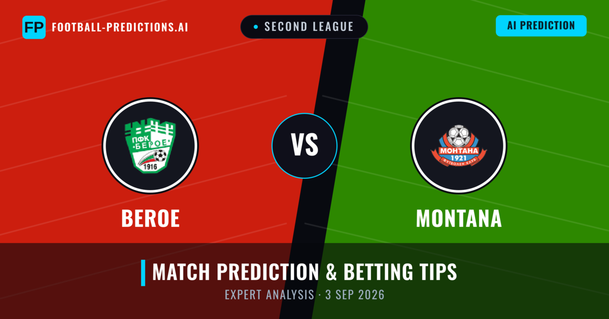 Beroe vs Montana — match prediction & preview