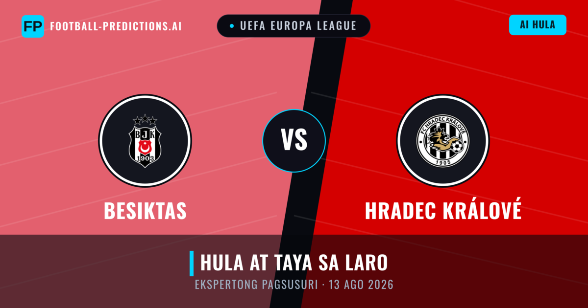 Besiktas vs Hradec Králové — hula at preview ng laban