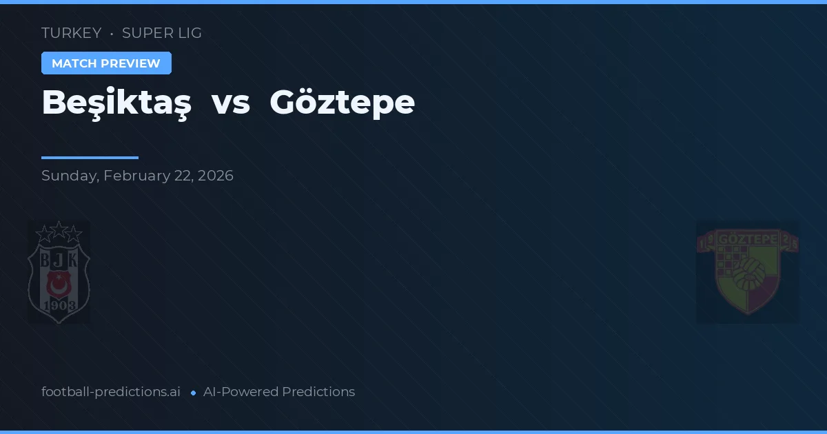 Beşiktaş vs Göztepe — Prognose und Spielvorschau