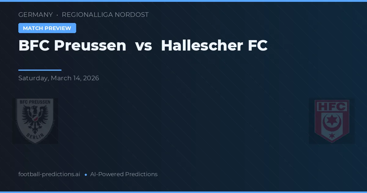 BFC Preussen vs Hallescher FC — match prediction & preview