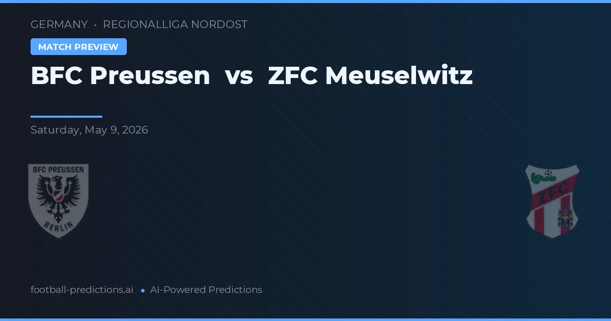 BFC Preussen vs ZFC Meuselwitz — match prediction & preview