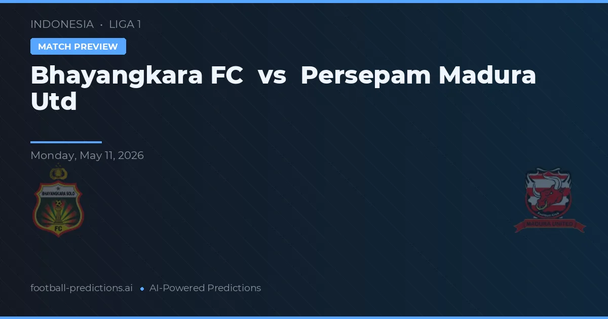 Bhayangkara vs Persepam Madura Utd — pronostico e anteprima del match
