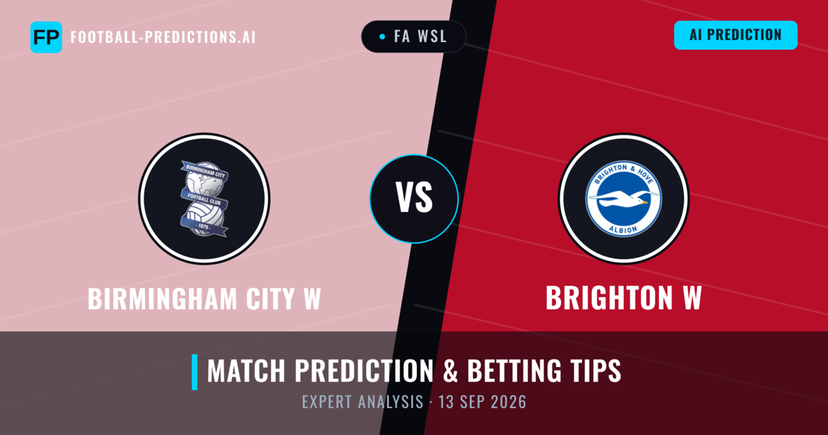 Birmingham City W vs Brighton W — match prediction & preview