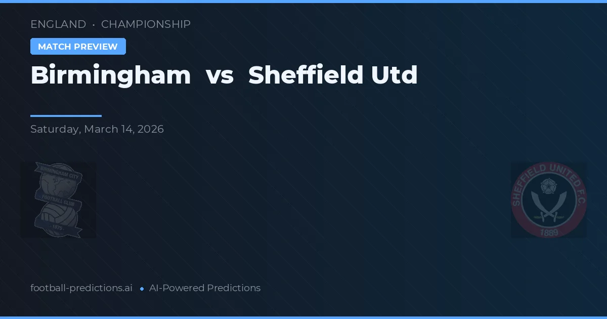 Birmingham vs Sheffield Utd — hula at preview ng laban