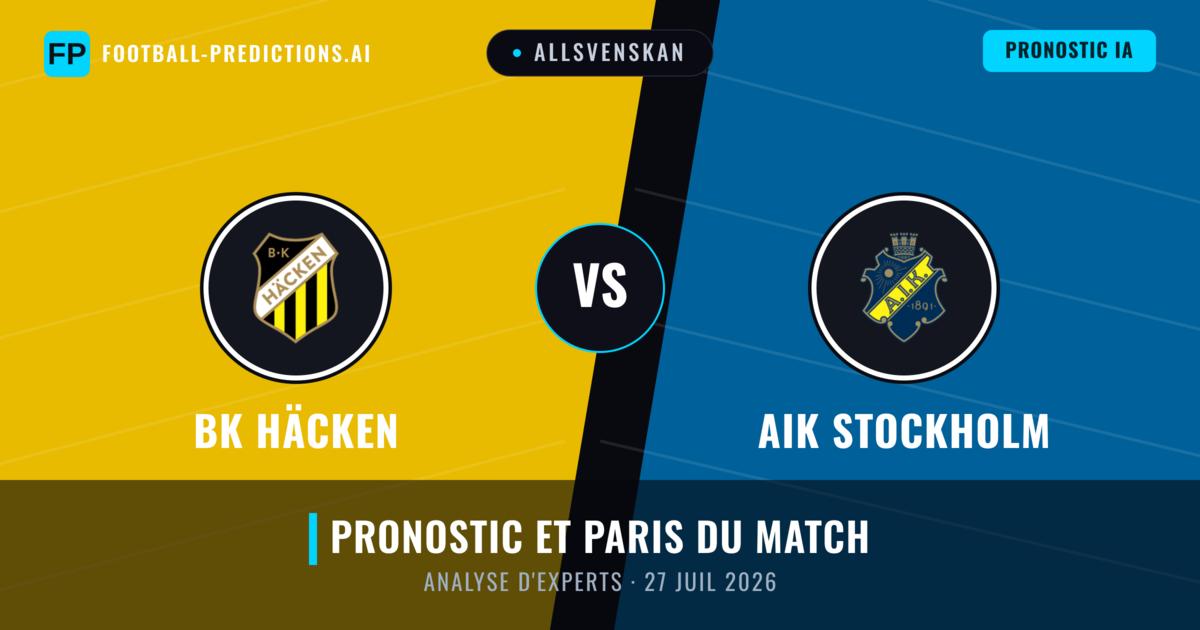 BK Häcken vs AIK Stockholm — pronostic et avant-match