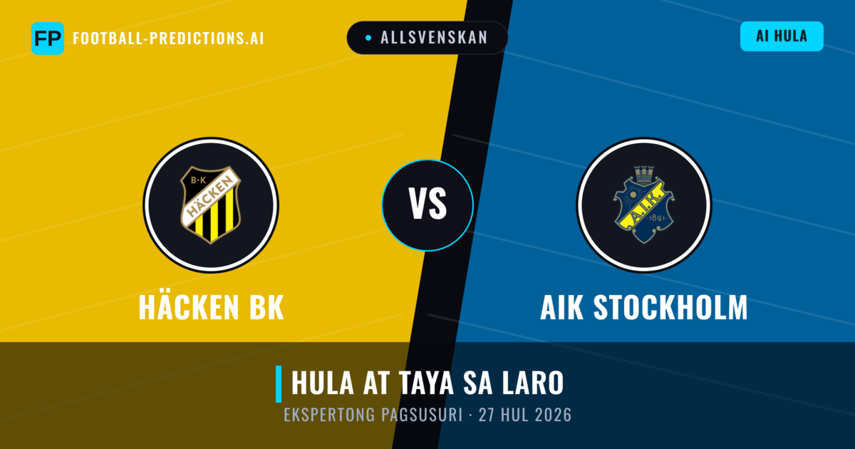 Häcken BK vs AIK Stockholm — hula at preview ng laban