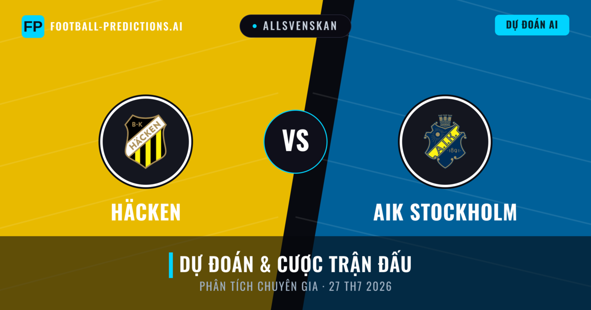 Häcken vs AIK Stockholm — dự đoán và xem trước trận đấu
