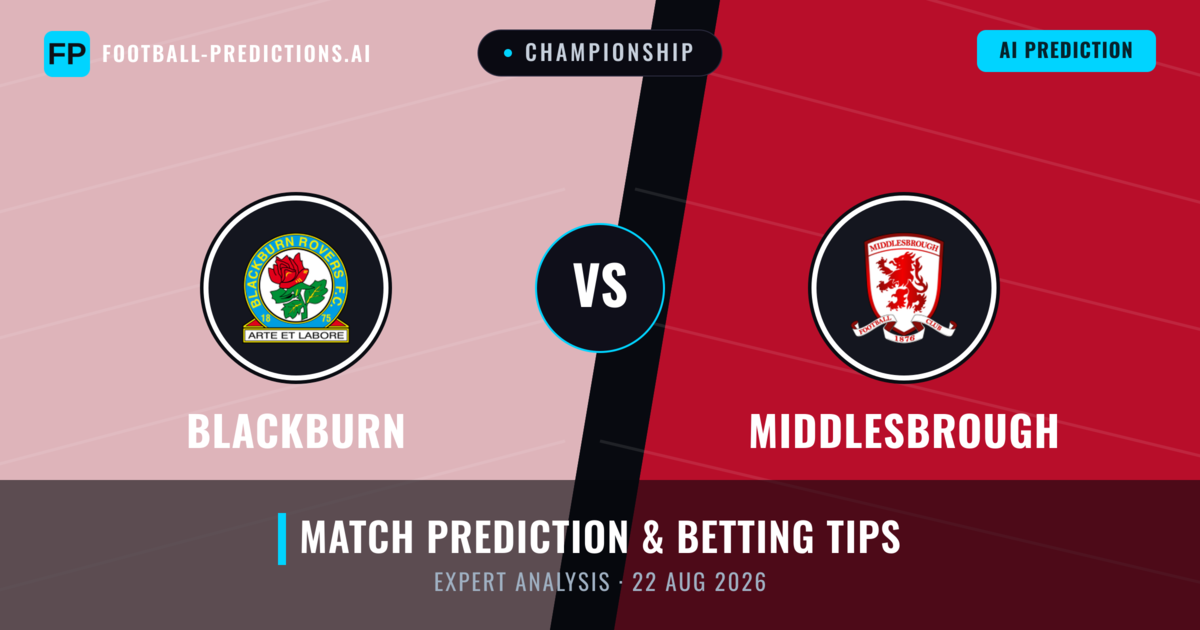 Blackburn vs Middlesbrough — match prediction & preview