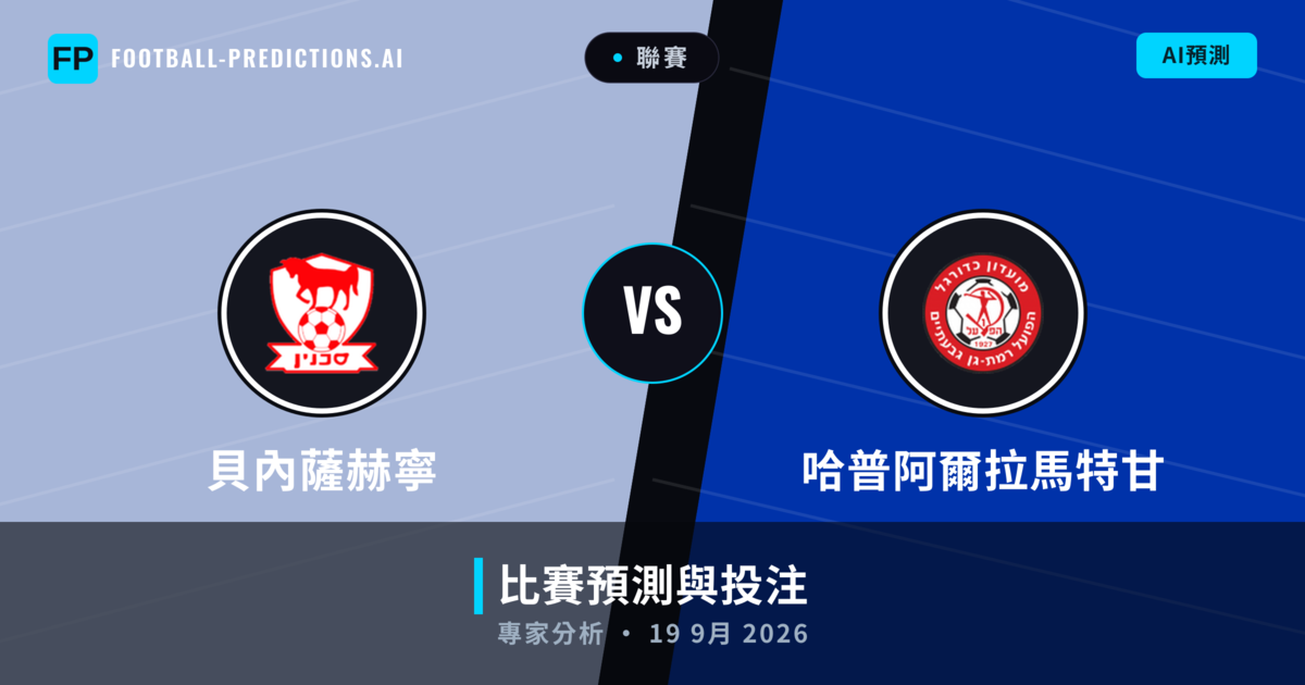 貝內薩赫寧 vs 哈普阿爾拉馬特甘 — 比赛预测和前瞻