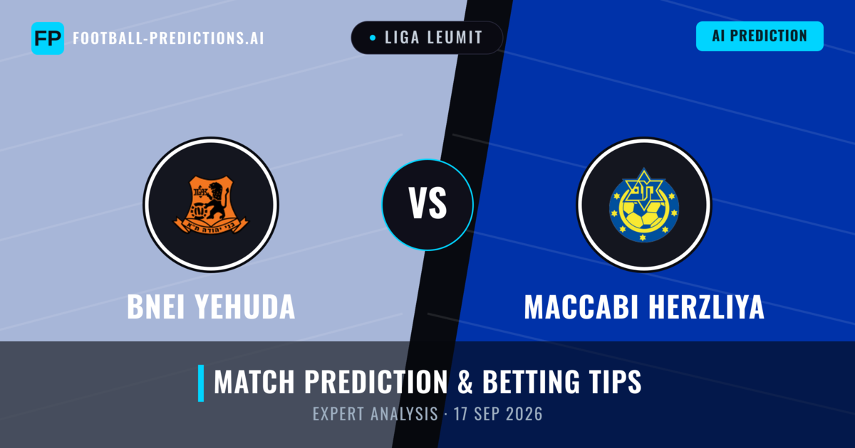 Bnei Yehuda vs Maccabi Herzliya — match prediction & preview