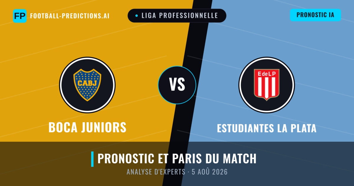 Boca Juniors vs Estudiantes La Plata — pronostic et avant-match