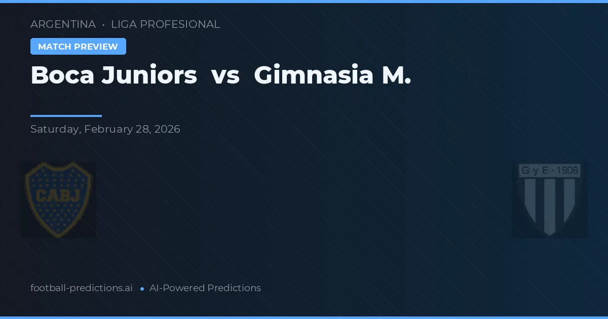 Boca Juniors vs Gimnasia M. — pronostico e anteprima del match