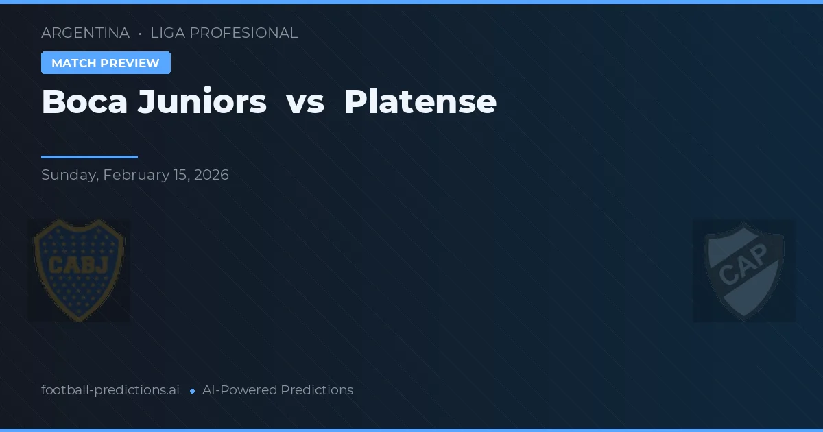 Boca Juniors vs Platense — dự đoán và xem trước trận đấu