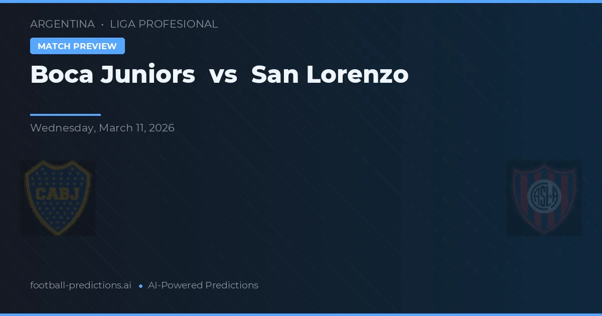 Boca Juniors vs San Lorenzo — dự đoán và xem trước trận đấu