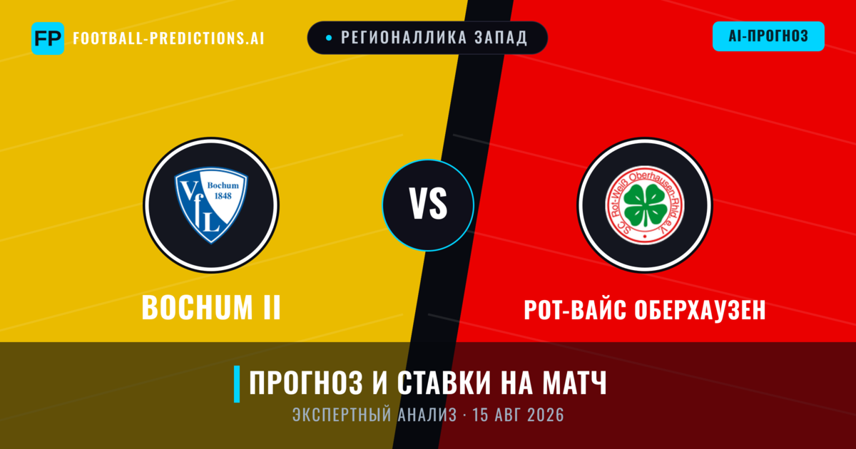 Bochum II – Рот-Вайс Оберхаузен — прогноз и превью матча