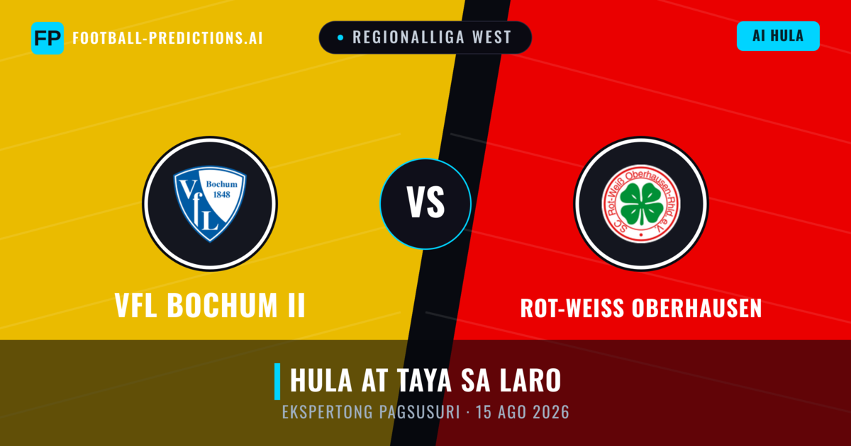 VfL Bochum II vs Rot-weiss Oberhausen — hula at preview ng laban