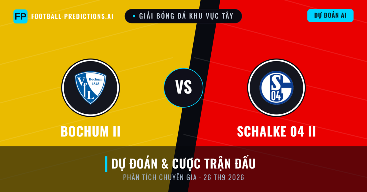 Bochum II vs Schalke 04 II — dự đoán và xem trước trận đấu