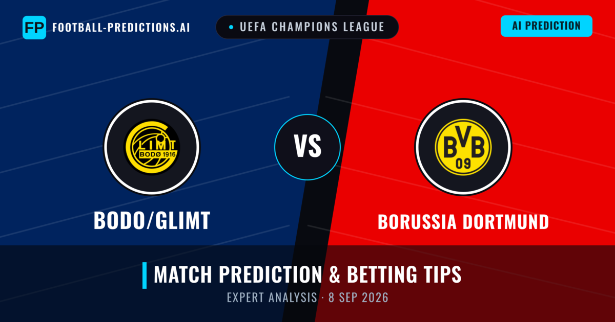 Bodo/Glimt vs Borussia Dortmund — match prediction & preview