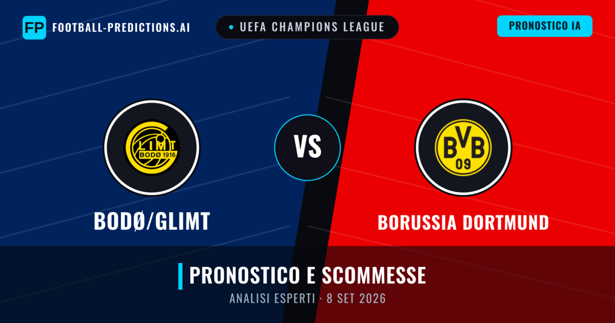 Bodø/Glimt vs Borussia Dortmund — pronostico e anteprima del match