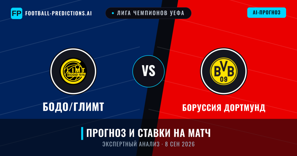 Бодо/Глимт – Боруссия Дортмунд — прогноз и превью матча