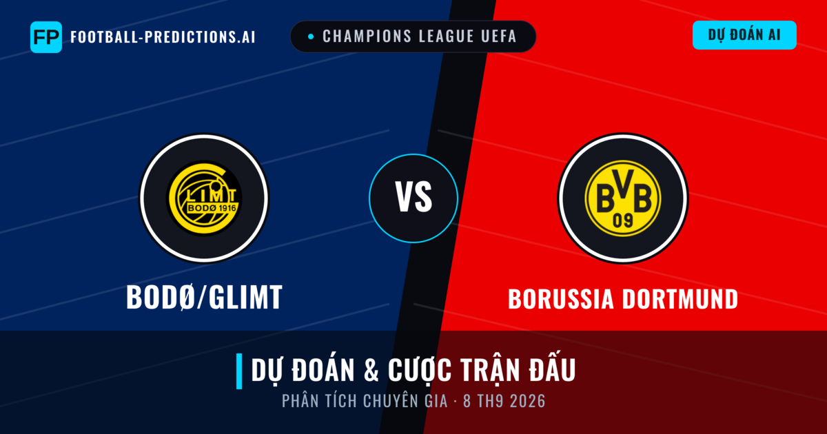 Bodø/Glimt vs Borussia Dortmund — dự đoán và xem trước trận đấu