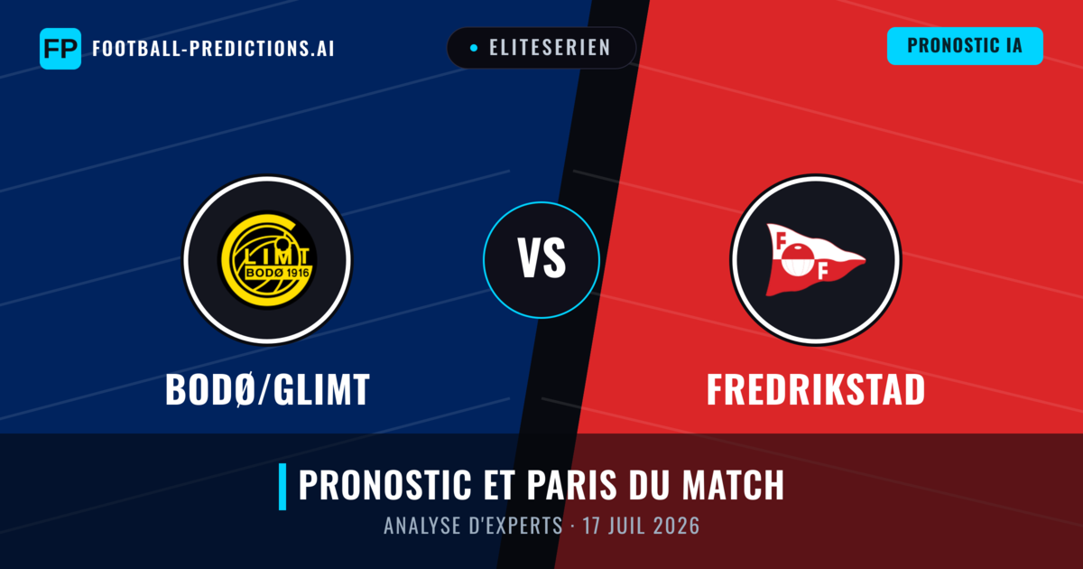 Bodø/Glimt vs Fredrikstad — pronostic et avant-match