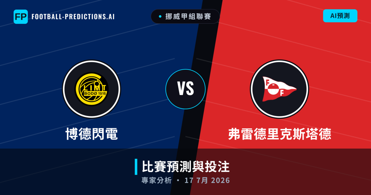 博德閃電 vs 弗雷德里克斯塔德 — 比赛预测和前瞻