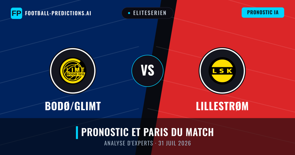 Bodø/Glimt vs Lillestrøm — pronostic et avant-match