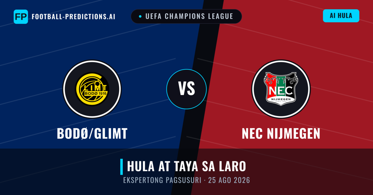 Bodø/Glimt vs NEC Nijmegen — hula at preview ng laban