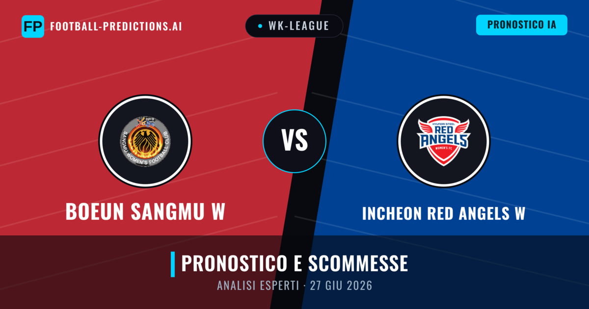 Boeun Sangmu W vs Incheon Red Angels W — pronostico e anteprima del match