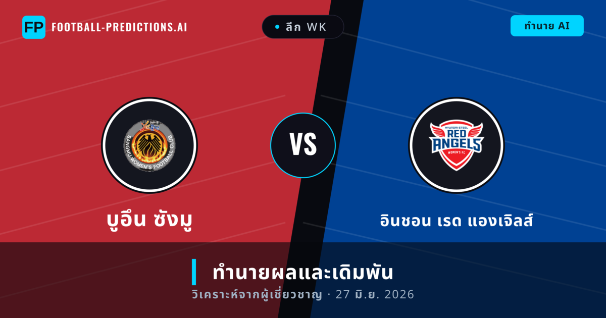 บูอึน ซังมู พบ อินชอน เรด แองเจิลส์ — ทำนายผลและพรีวิวการแข่งขัน