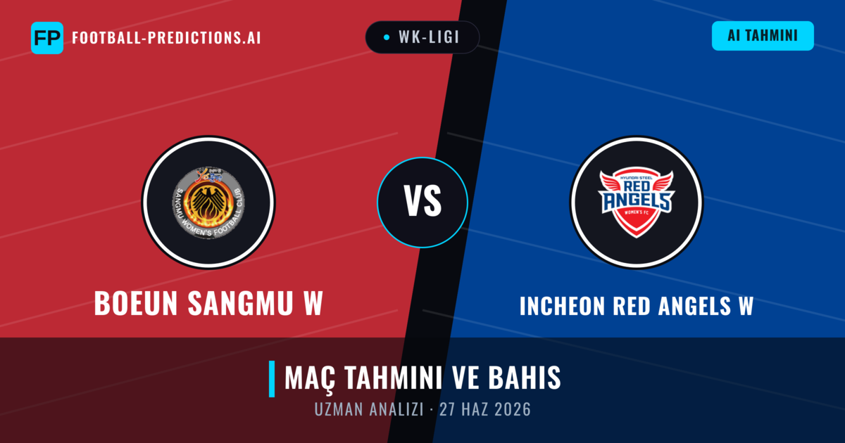 Boeun Sangmu W - Incheon Red Angels W — maç tahmini ve önizleme