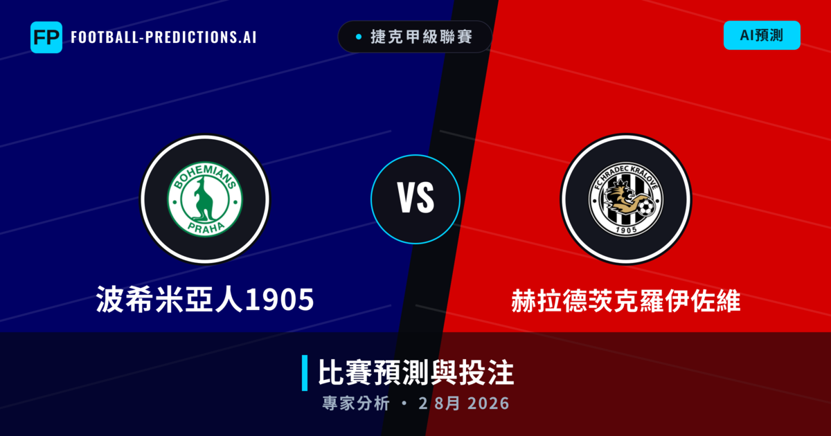 波希米亞人1905 vs 赫拉德茨克羅伊佐維 — 比赛预测和前瞻