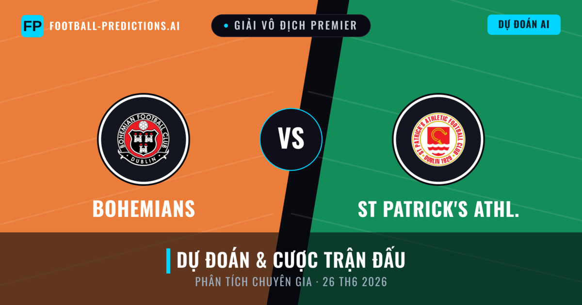 Bohemians vs St Patrick's Athl. — dự đoán và xem trước trận đấu