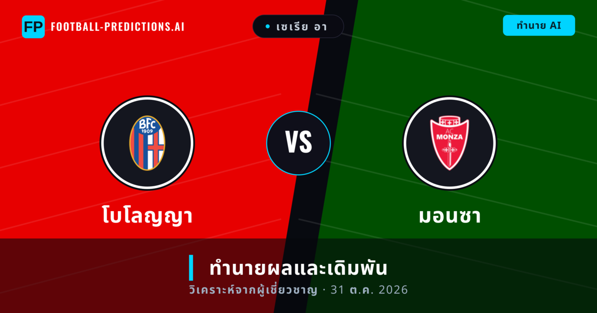 โบโลญญา พบ มอนซา — ทำนายผลและพรีวิวการแข่งขัน