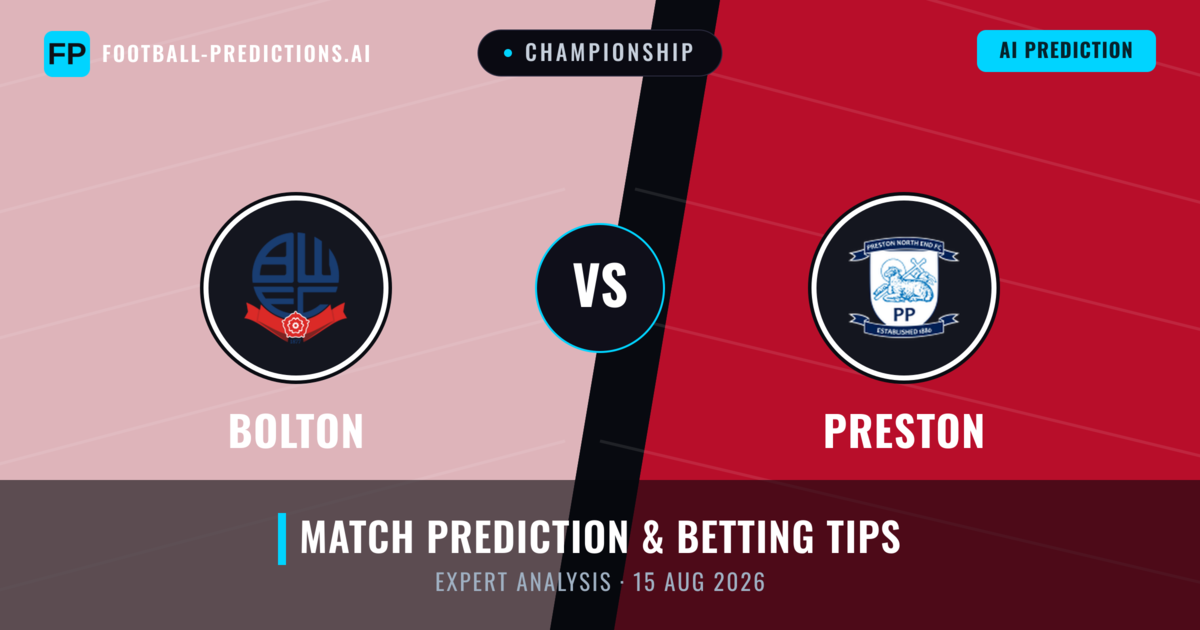 Bolton vs Preston — match prediction & preview